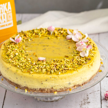 Pistáciový cheesecake