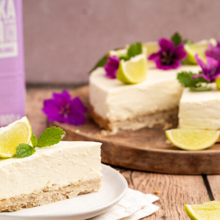 Limetkový cheesecake z ovesné mouky
